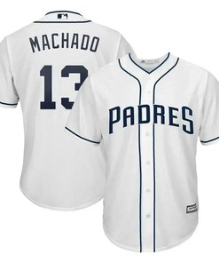 Manny Machado San Diego Padres Official Cool Base Player Jersey - White