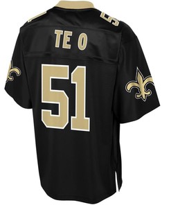 Manti Teo New Orleans Saints Nfl Pro Line Team Color Player Jersey - Black