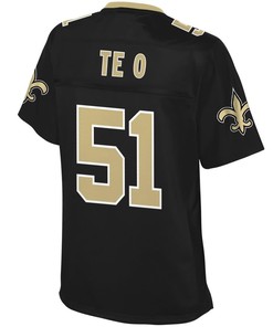 Manti Teo New Orleans Saints Nfl Pro Line Womens Team Color Player Jersey - Black