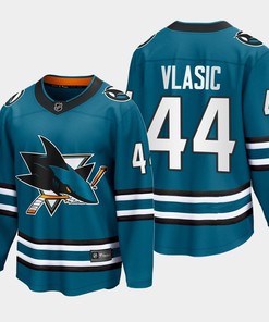 Marc-Edouard Vlasic 44 San Jose Sharks 2022-23 Home The Evolve Teal Jersey