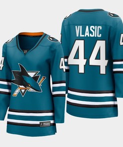 Marc-Edouard Vlasic 44 San Jose Sharks 2022-23 Home Women Premier Breakaway Jersey Teal