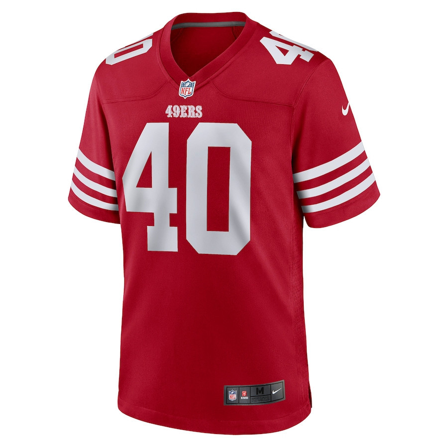 Marcelino McCrary-Ball San Francisco 49ers Game Player Jersey - Scarlet