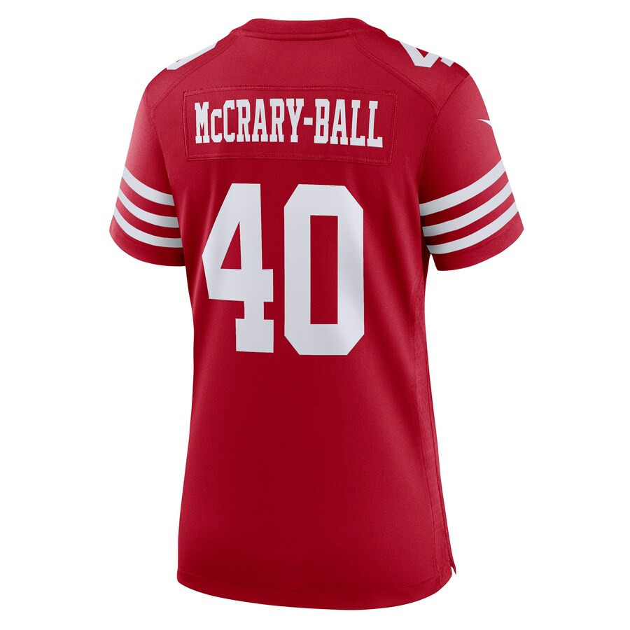 Marcelino McCrary-Ball San Francisco 49ers Women's Game Player Jersey - Scarlet