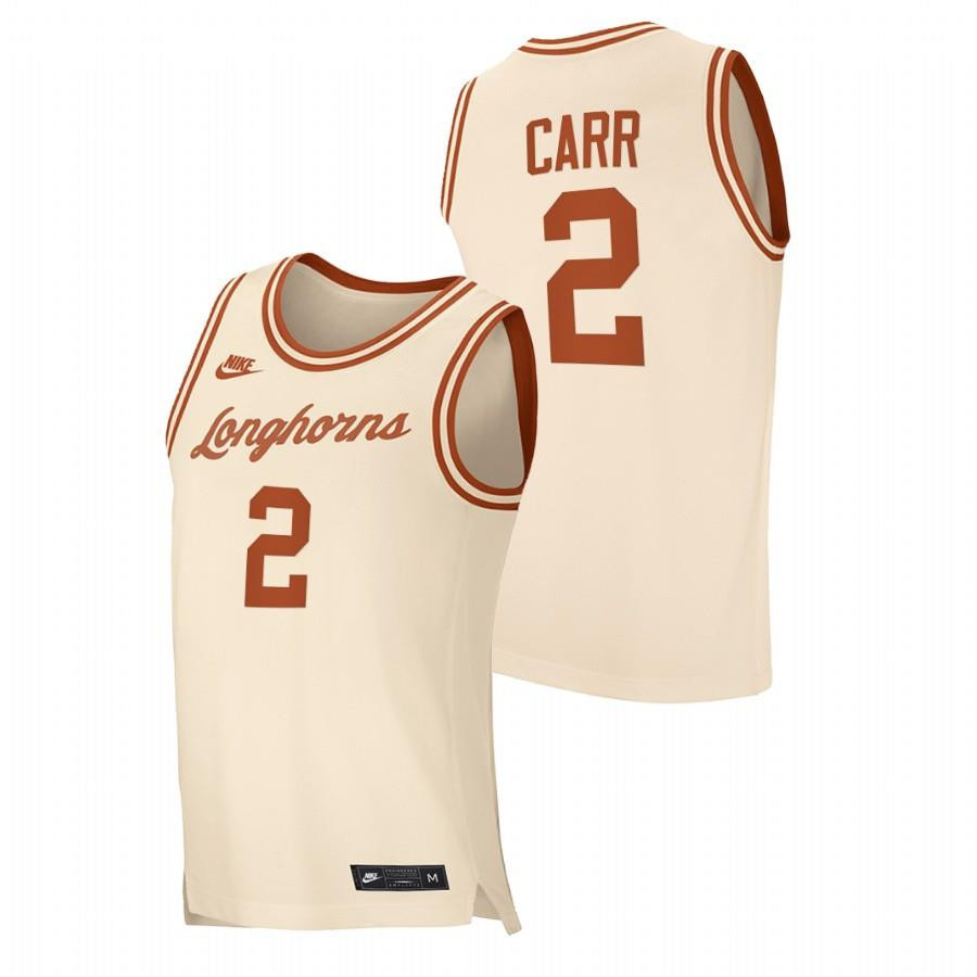 Marcus Carr 2 Texas Longhorns Retro 2023 Top Transfers Men Jersey - White