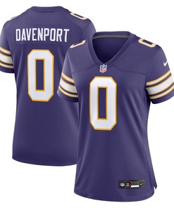 Marcus Davenport 0 Minnesota Vikings Women's Classic Game Jersey - Purple