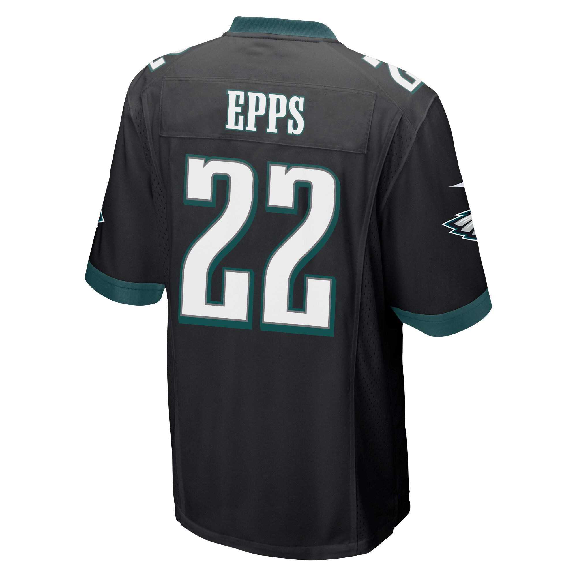 Marcus Epps 22 Philadelphia Eagles Super Bowl LVII Champions 2 Stars Men Game Jersey - Black