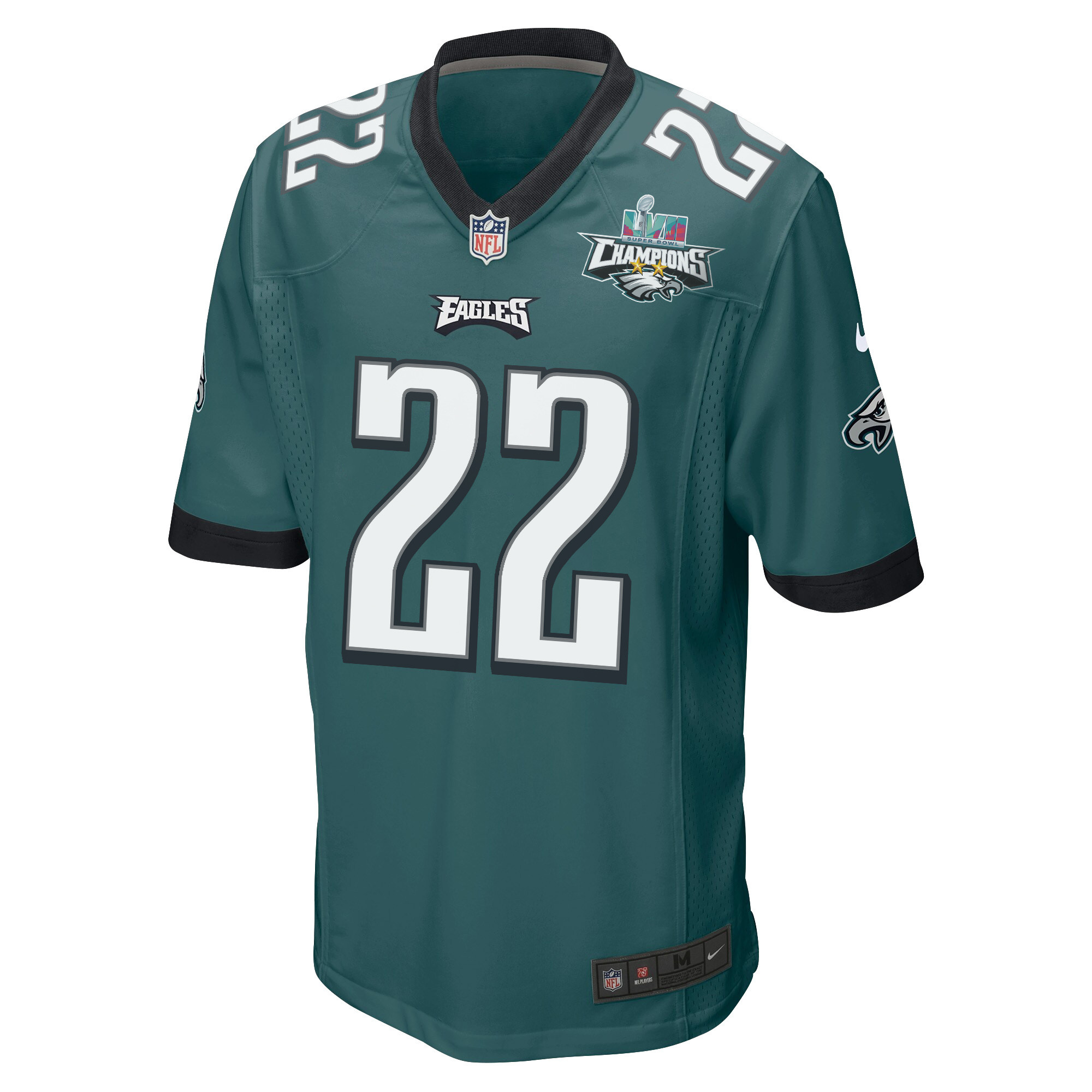 Marcus Epps 22 Philadelphia Eagles Super Bowl LVII Champions 2 Stars Men Game Jersey - Midnight Green