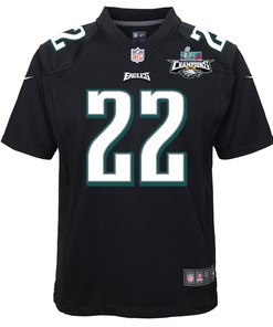 Marcus Epps 22 Philadelphia Eagles Super Bowl LVII Champions 2 Stars Youth Game Jersey - Black