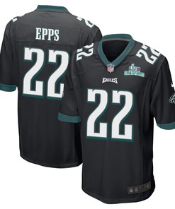 Marcus Epps 22 Philadelphia Eagles Super Bowl LVII Champions Men Game Jersey - Black