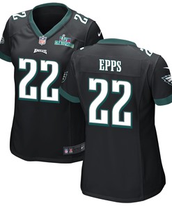 Marcus Epps 22 Philadelphia Eagles Super Bowl LVII Champions Women Game Jersey - Black