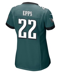 Marcus Epps 22 Philadelphia Eagles Super Bowl LVII Champions Women Game Jersey - Midnight Green