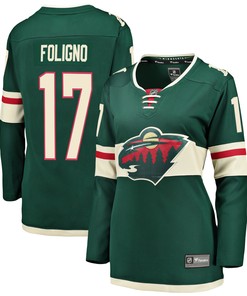 Marcus Foligno Minnesota Wild Fanatics Branded Womens Breakaway Player Jersey - Green Nhl