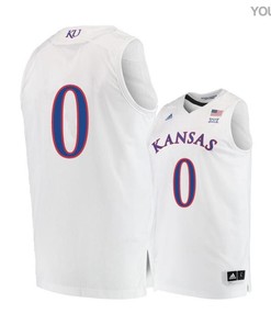 Marcus Garrett 0 Kansas Jayhawks Basketball Youth Jersey - White