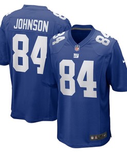 Marcus Johnson 84 New York Giants Home Game Player Jersey - Royal