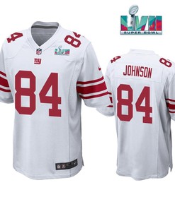 Marcus Johnson 84 New York Giants Super Bowl LVII Super Bowl LVII White Men Game Jersey