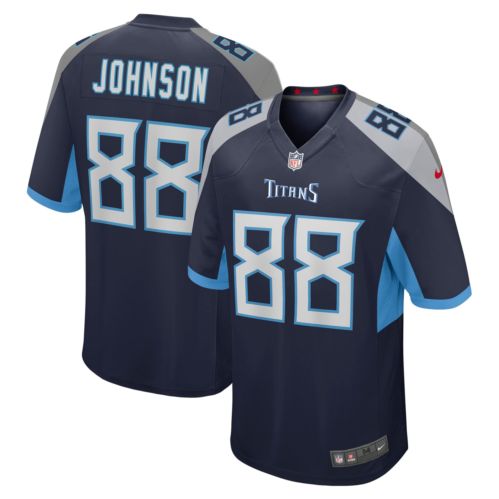 Marcus Johnson Tennessee Titans Game Jersey - Navy Nfl