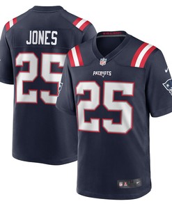 Marcus Jones New England Patriots Game Player Jersey - Navy