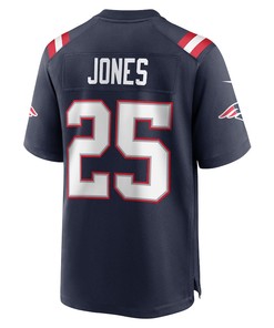 Marcus Jones New England Patriots Game Player Jersey - Navy
