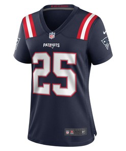 Marcus Jones New England Patriots Women's Game Player Jersey - Navy