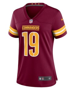 Marcus Kemp 19 Washington Commanders Women's Game Player Jersey - Burgundy