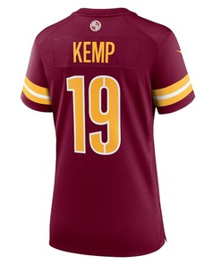 Marcus Kemp 19 Washington Commanders Women's Game Player Jersey - Burgundy