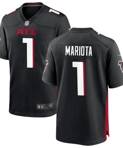 Marcus Mariota 1 Atlanta Falcons Game Men Jersey - Black Jersey