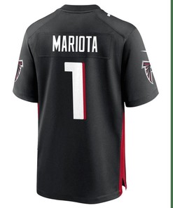 Marcus Mariota 1 Atlanta Falcons Game Men Jersey - Black Jersey
