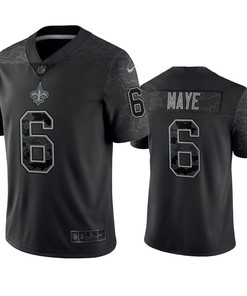 Marcus Maye 6 New Orleans Saints Black Reflective Limited Jersey - Men