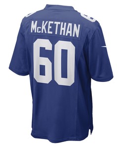 Marcus McKethan New York Giants Game Player Jersey - Royal