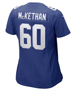 Marcus McKethan New York Giants Women's Game Player Jersey - Royal