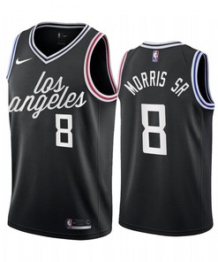 Marcus Morris Sr. 2022-23 Los Angeles Clippers Black 8 City Edition Jersey Cursive - Men Jersey