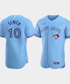 Marcus Semien 10 Toronto Blue Jays Light Blue Alternate Jersey