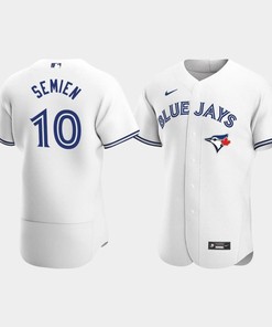 Marcus Semien 10 Toronto Blue Jays White Home Jersey