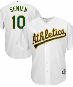 Marcus Semien Oakland Athletics Home Cool Base Player Jersey - White