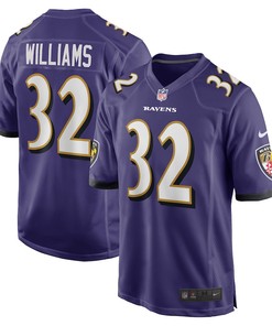 Marcus Williams 32 Baltimore Ravens Game Jersey - Purple