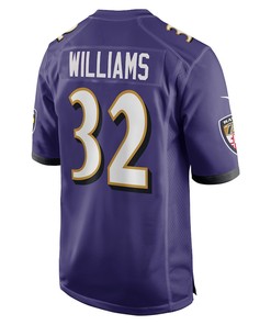 Marcus Williams 32 Baltimore Ravens Game Jersey - Purple