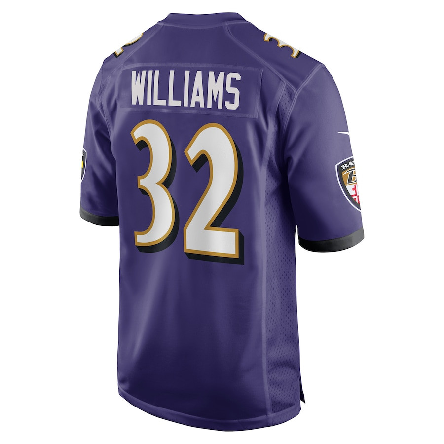 Marcus Williams 32 Baltimore Ravens Game Jersey - Purple