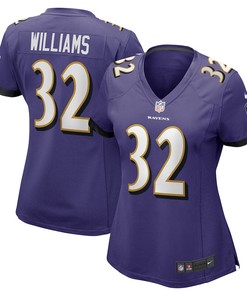 Marcus Williams 32 Baltimore Ravens Women's Game Jersey - Purple