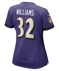 Marcus Williams 32 Baltimore Ravens Women's Game Jersey - Purple
