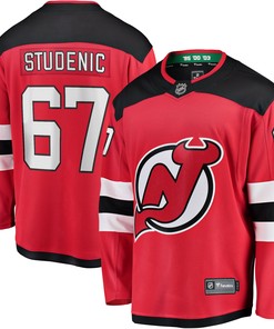 Marian Studenic New Jersey Devils Fanatics Branded Home Breakaway Player Jersey - Red Nhl
