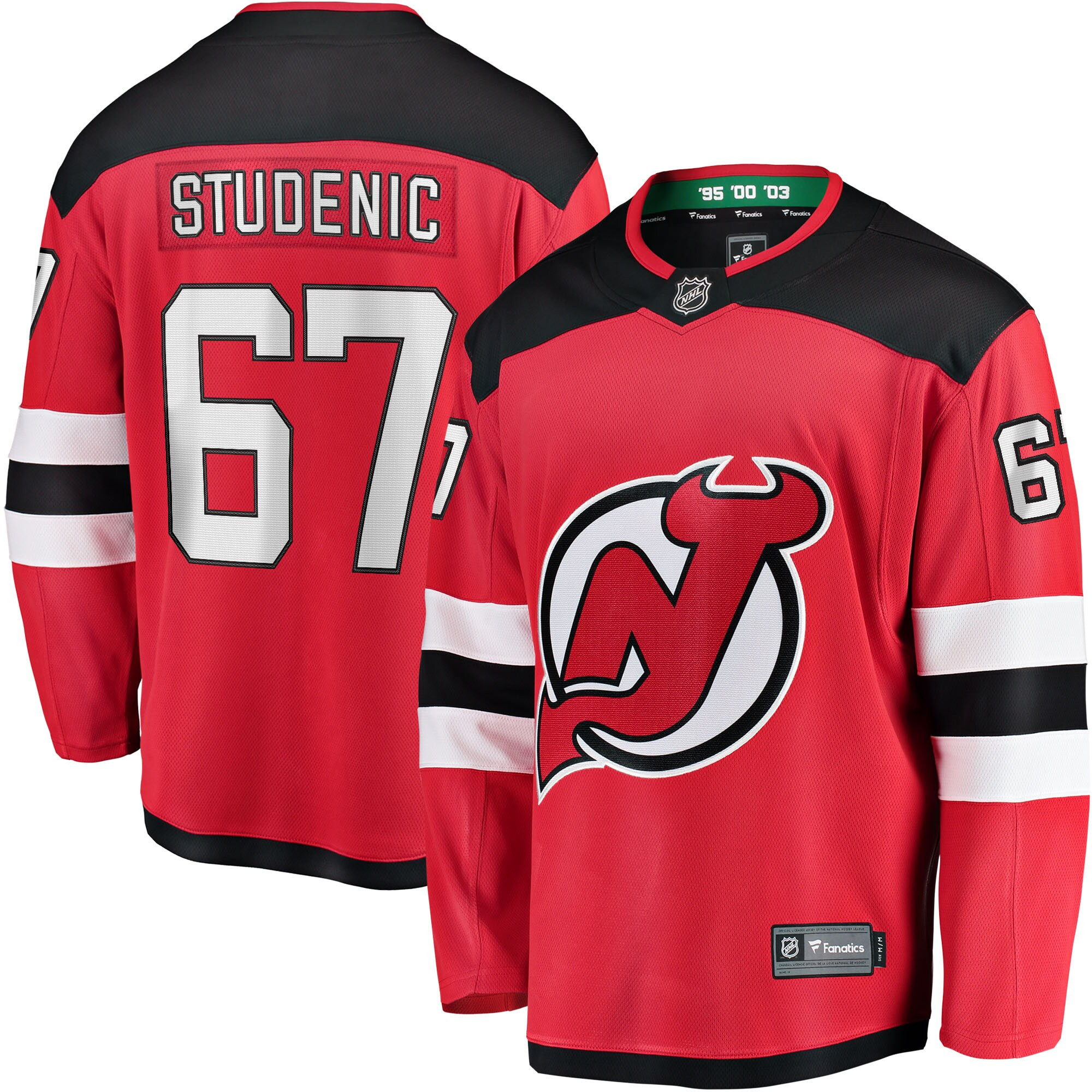 Marian Studenic New Jersey Devils Fanatics Branded Home Breakaway Player Jersey - Red Nhl