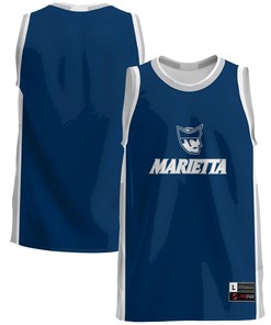Marietta College Pioneers Basketball Jersey - Navy Ncaa