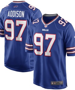 Mario Addison Buffalo Bills Game Player Jersey - Royal Nfl