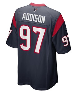 Mario Addison Houston Texans Player Game Jersey - Navy