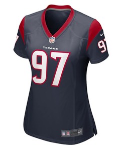 Mario Addison Houston Texans Women's Player Game Jersey - Navy