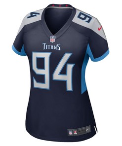 Mario Edwards 94 Tennessee Titans Women's Home Game Player Jersey - Navy