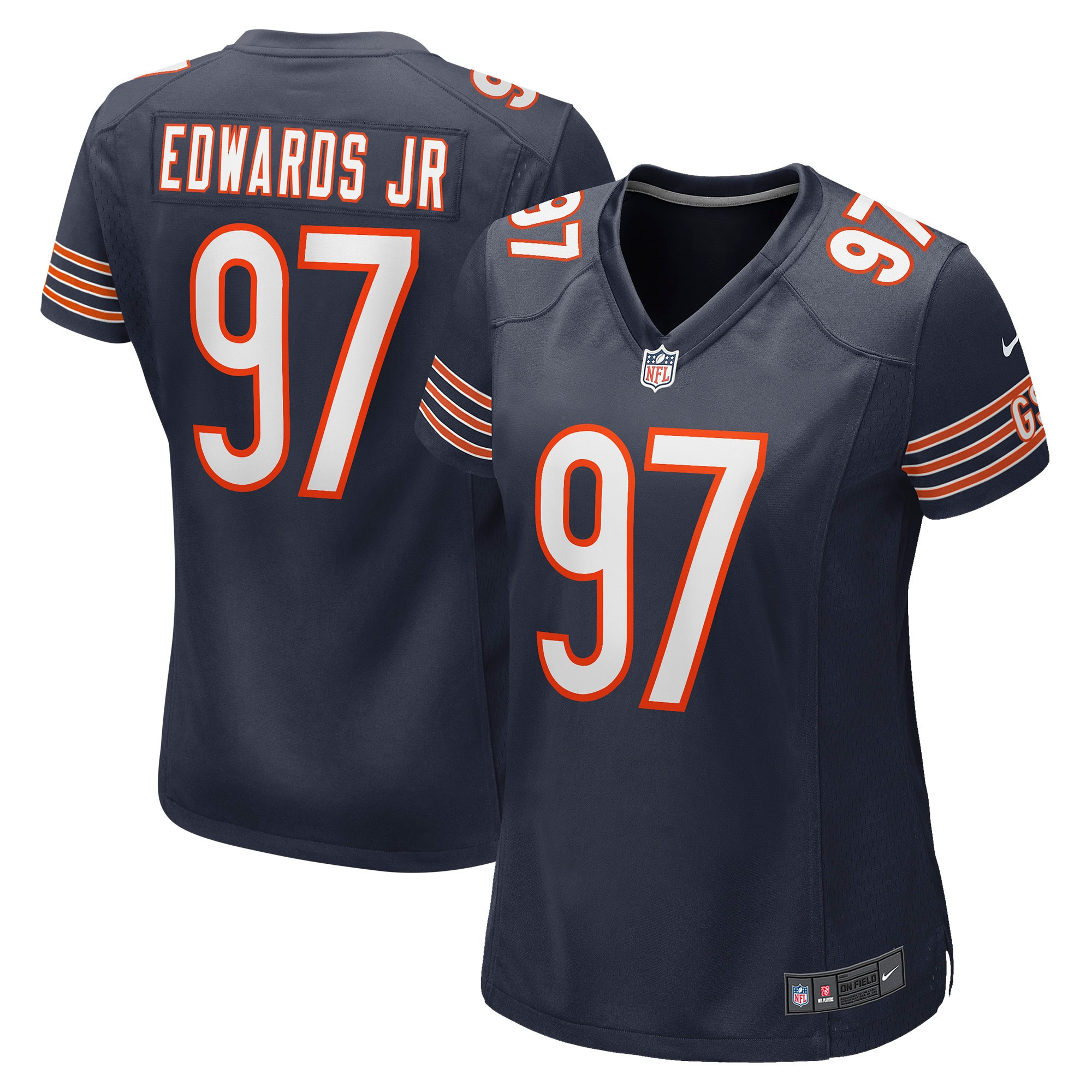 Mario Edwards Jr. Chicago Bears Womens Game Jersey - Navy Nfl