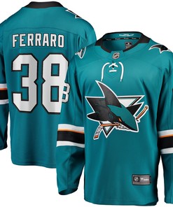 Mario Ferraro San Jose Sharks Fanatics Branded Replica Player Jersey - Teal Nhl