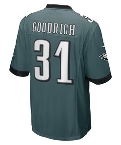 Mario Goodrich Philadelphia Eagles Game Player Jersey - Midnight Green