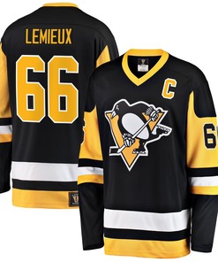 Mario Lemieux Pittsburgh Penguins Fanatics Branded Premier Breakaway Retired Player Jersey - Black Nhl
